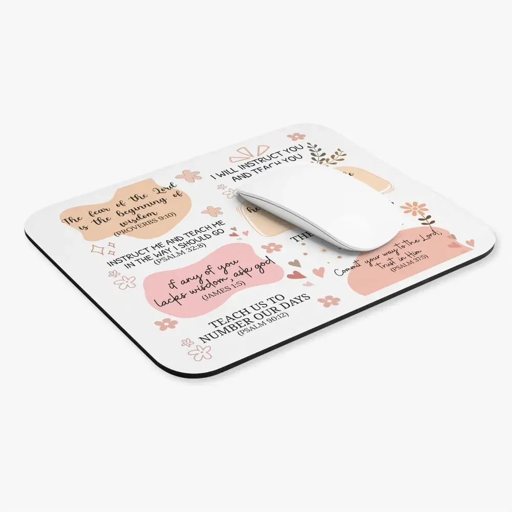 Inspirational Bible Verse Mouse Pad | Christian Desk Decor
